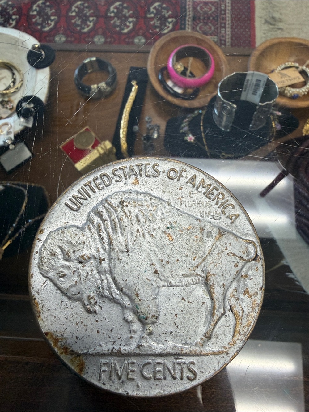 Vintage-Style Buffalo Belt Buckle